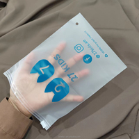Sac d'emballage à glissière imprimé personnalisé pour étui de téléphone/emballage sac à glissière givré