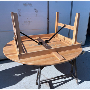 <span class=keywords><strong>Table</strong></span> pliante de banquet Diamètre <span class=keywords><strong>180</strong></span> <span class=keywords><strong>Table</strong></span> à manger <span class=keywords><strong>ronde</strong></span> Événements de mariage <span class=keywords><strong>Table</strong></span> pliante en bois - Product Image 2