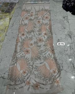 Luxury Handwork Beads Imported Ribbon <b>Net</b> <b>Fabric</b> Premium Designer Material for Gowns Dresses and Fashion Collections 2025 - Product Image 5