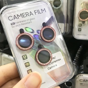 Protector de Lente de Cámara con Diseño de Diamantes Brillantes para <span class=keywords><strong>iPhone</strong></span> 15 Pro Max 14 13 Pro Max, Anillo Metálico, Cubierta Protectora de Vidrio - Product Image 2