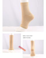 Manchon de compression de cheville personnalisé chaussettes de compression de sport à bout ouvert pour le gonflement entorse neuropathie soutien de la voûte plantaire