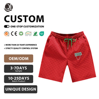Shorts amples décontractés pour hommes, grande taille, en maille fine à carreaux, avec cordon de serrage, collection été, style mode