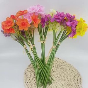 Bouquet di 6 Narcisi Artificiali, Fiori di <span class=keywords><strong>Narciso</strong></span> in Seta per Decorazione Tavola - Product Image 2