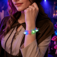 Bracelet LED lumineux coloré pour Halloween, fête, cosplay, danse, festival, événement