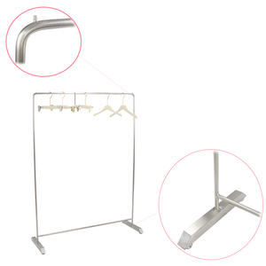 Kim loại quần áo Kệ may mặc hiển thị giá chất lượng cao một lớp quần áo móc áo Giá đứng - Product Image 2