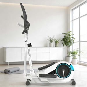 Futai 9901 Elliptical Cross <span class=keywords><strong>Trainer</strong></span>, Appareil de fitness d'intérieur, Mini-équipement compact pour hommes et femmes, Résistance magnétique, <span class=keywords><strong>Roue</strong></span> arrière - Product Image 4