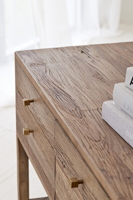 Matt Black Recycled Elm Beistell tisch im nordischen Stil Moderner Beistell tisch Wohnzimmer möbel