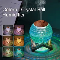 Humidificateur domestique de nouvelle conception, désinfection aux ions négatifs, lumière colorée RVB, alimentation USB, faible bruit, capacité de 350 ml pour la maison
