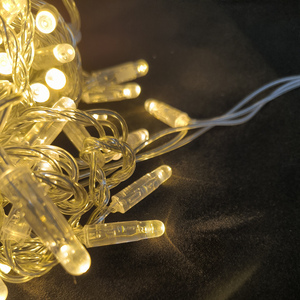 ไฟ LED สายยาว 10 เมตร 100 ดวง สีทอง กันน้ำ IP65 ความสว่างสูง กระพริบได้หลายโหมด บรรจุกาวอย่างดี ขายดี - Product Image 2