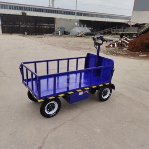 Storage Electric Platform <strong>Trolley</strong> Flatbed <strong>4</strong> <strong>Wheel</strong> Truck Electric Camping <strong>Trolley</strong> - Product Image 4