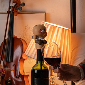 Kakao Friends Choonsik, dispensador automático inteligente de acero inoxidable para licor de vino Soju, aireador USB, Control de un solo toque, mezcla Somaek - Product Image 2