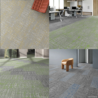 Dalles de moquette fines antistatiques et antidérapantes pour bureaux, salons, salles de classe, centres de formation, salles de conférence, faciles à remplacer, usage commercial