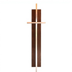 Escultura de Pared Religiosa de Madera Estilo Art Deco, Cruz Rústica, Decoración para el Hogar, Pieza de Arte para Sala de Estar - Product Image 6