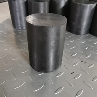 Bloque de Cojín cilíndrico de goma personalizado de bajo precio, resorte de goma negro, bloque silencioso de vibración de goma