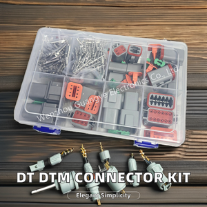 ขั้วต่อไฟฟ้ารถยนต์แบบ DT Type 2 3 4 6 8 12 พิน ตัวผู้ ตัวเมีย พร้อมปลั๊กสายไฟ - Product Image 6