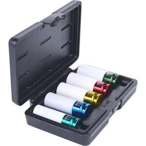 KS TOOLS - 515.1007 Jeu de 5 douilles à chocs en aluminium 1/2 ''-EAN 4042146412237 DOUILLES À IMPACT ET ACCESSOIRES - Product Image 4
