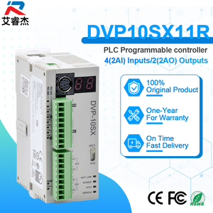คอนโทรลเลอร์แบบตั้งโปรแกรมได้ DVP10SX11R ของแท้ใหม่เอี่ยม รุ่น DVP10SX11T ชุด CPU โฮสต์ 24VDC โมดูล IO 10 จุด โมดูลขยาย CPU - Product Image 1