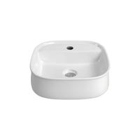 Vasque en céramique blanche en gros de l'usine de Chaozhou, design ovale moderne pour salle de bain, lavabo mural artistique pour se laver les mains, toilettes