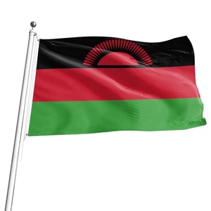 Bandera NACIONAL DE Malawi de 3x5 pies, banderas de país de Malawi, poliéster con ojales de latón de 3x5 pies - Product Image 2