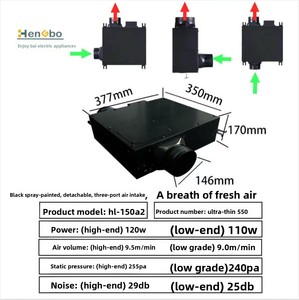 맞춤형 무소음 송풍기 팬 상업용 열교환기 맞춤 로고 4 6 8인치 공기 덕트 팬 플라스틱 날개 베스트셀러 제품 - Product Image 3