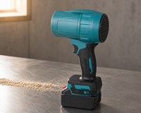 Soffiatore da Officina a Batteria 21V con Batteria al Litio da 2.6Ah, Ventola Turbo e Griglia di Aspirazione Posteriore per Pulizia Banco da Lavoro e Rimozione Polvere