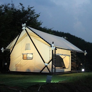 Diagonal Bracing Type Camping <b>Tent</b> 6-8 Person Double Layer Oxford Four-season <b>Large</b> Space Outdoor Hotel <b>Tent</b> - Product Image 1