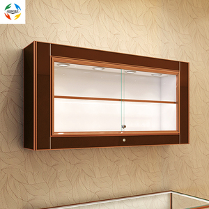 Vitrine murale de luxe moderne pour le magasin, verre trempé super blanc avec intérieur en aluminium MDF pour salle de <span class=keywords><strong>bijoux</strong></span> du centre commercial - Product Image 5