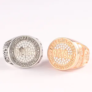 Sale Customization Fashion Women&#39;s Retro Full Diamond Zircon Ring