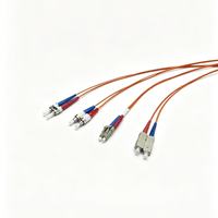 Cordon de brassage fibre optique multimode Elite OM1 OM2 Duplex 2 fibres, sélectionnable LC SC ST FC, qualité réseau télécom