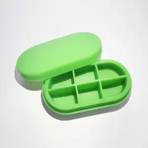 MM-PB049 Silicone Customized Jewelry Case Pill Travel Cosmetic Containers