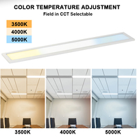 Brandon 40W 50W Aluminium Narrow T-Bar Plafond Installation 3CCT Réglable Led Panneau Troffer Panneau Lumineux pour Bureau