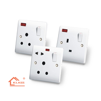 Interrupteurs muraux électriques et prises KLASS Range BS norme britannique 13A 250V rétro résidentiels