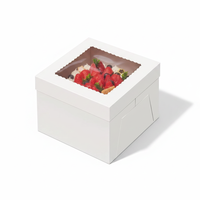 Boîtes à gâteaux en carton blanc carré YZ, boîte à bonbons, emballage pour ensembles de gâteaux sucrés, adaptées aux ensembles cadeaux de boulangerie, emballage de gâteaux de fête