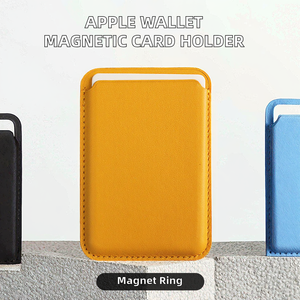 Tarjetero Magnético de PU de Primera Calidad, Original para el Logotipo de Apple, Ranura para Tarjetas con Imán Fuerte, Diseño Ejecutivo para Cartera - Product Image 2