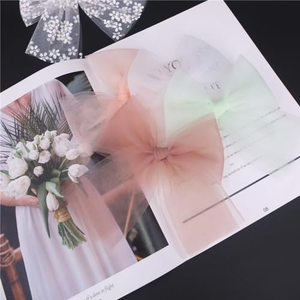 Wholesale Crinkle <b>Ribbon</b> Bow with Double-Sided Adhesive Tape for Gift Bag Boxes Chiffon <b>Ribbon</b> Packaging Bow for Gift Wrapping - Product Image 2