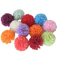 Têtes de fleurs artificielles en pompons de chrysanthèmes pour mariage, Noël, Pâques, fête, bricolage, réunion, maison