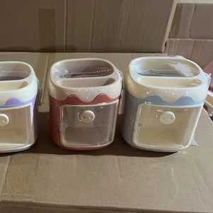 Dễ Thương Vui <span class=keywords><strong>Pig</strong></span> Phim Hoạt Hình Nhựa Đài Phun Nước Bút Chì Chủ Bàn Văn Phòng Make-up Organizer Set Cup Vui <span class=keywords><strong>Pig</strong></span> Anime Phong Cách Cho Trẻ Em - Product Image 2