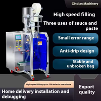 Machine à emballer de miel d'huile rouge de vinaigre de Sauce de soja liquide électrique à grande vitesse pour les sacs façonnés-pour la nourriture de remplissage d'huile de piment de marmite chaude