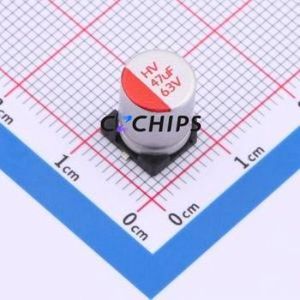 Condensateur solide HV1J476M0810PZ SMD, D8xL10.5mm (Capacité : 47uF) (Précision : 20%) Tension nominale : 63V - Product Image 1