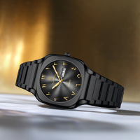 Montre de luxe pour homme Poedagar 616, cadran arabe classique, montre à quartz, montre étanche en acier inoxydable, montre-bracelet pour homme
