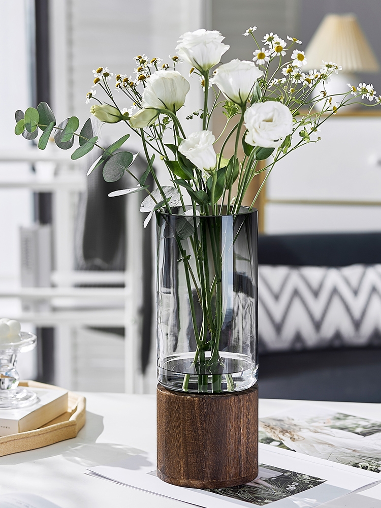 Factory Produced Wholesale Table Blown Recycled Glass Vase