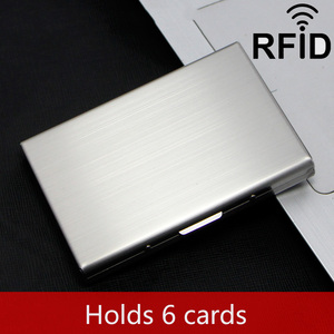 Ví đựng thẻ tín dụng và thẻ tên bằng kim loại nhiều màu, chống RFID, có sẵn trong kho - Product Image 5