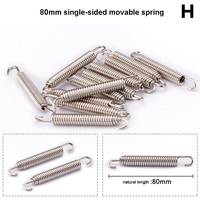Accessoires de connecteur de moto en acier inoxydable à ressort 35/53/55/60/68/70/80/85mm pour système d'échappement de moto en fibre de carbone