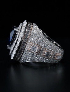 Bague en diamant la plus vendue, argent 925, or massif 18 carats, élégante, pour femme, bijoux de mariage et de fiançailles, disponible au prix de gros - Product Image 1