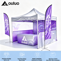Carpa de Exhibición con Estructura de Acero Impermeable y Logotipo Personalizado, Gazebo para Interiores y Exteriores, Carpa para Bodas y Fiestas, 3x3M 10*10 pies