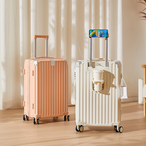 Aluminum Frame Luggage 20 Inch Carry On <b>Suitcase</b> With Silent <b>Wheels</b> And Alloy Handle For Travel - Product Image 3