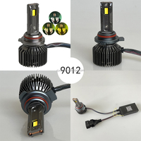 Ampoule de phare de voiture LED tricolore double cuivre 3570 75W 3 couleurs 3000K 4300K 6000K APP 9006 Hb4 9012 9005 Hb3