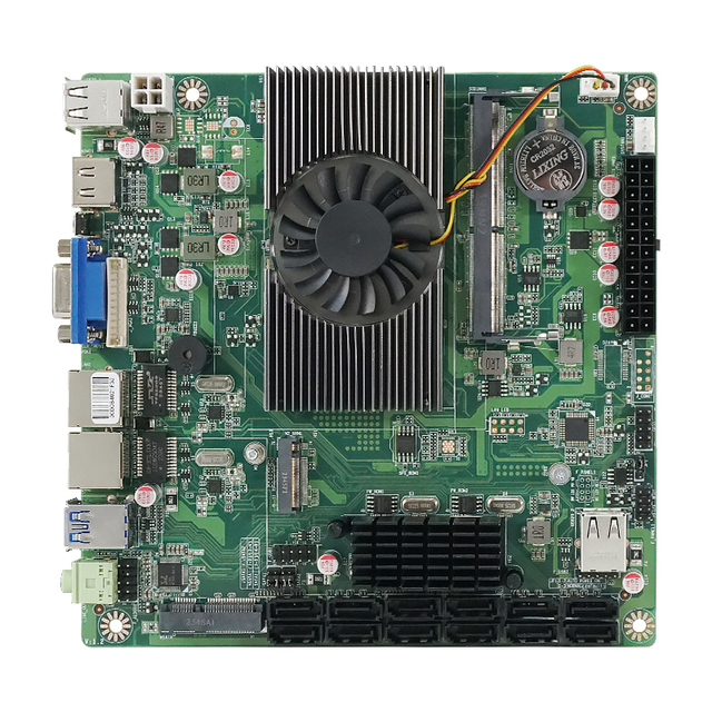BKHD Factory MINI ITX NAS Motherboard Intel Celeron N5095 12*SATA 2*Lan GPIO TPM Mini PC NAS Server Industrial Mainboard X86