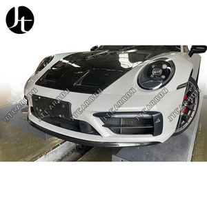 กันชนหน้าลิ้นที่แยกขอบปากสปอยเลอร์ที่คางสำหรับ Porsche <span class=keywords><strong>911</strong></span> 992 <span class=keywords><strong>Carrera</strong></span> <span class=keywords><strong>S</strong></span> <span class=keywords><strong>2019</strong></span>การปรับแต่ง2020 2021 2023 2022 - Product Image 2
