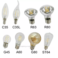 Globe Ampoule à filament Led 360 degrés ac85-265v ampoule à filament G45 4W à intensité variable
